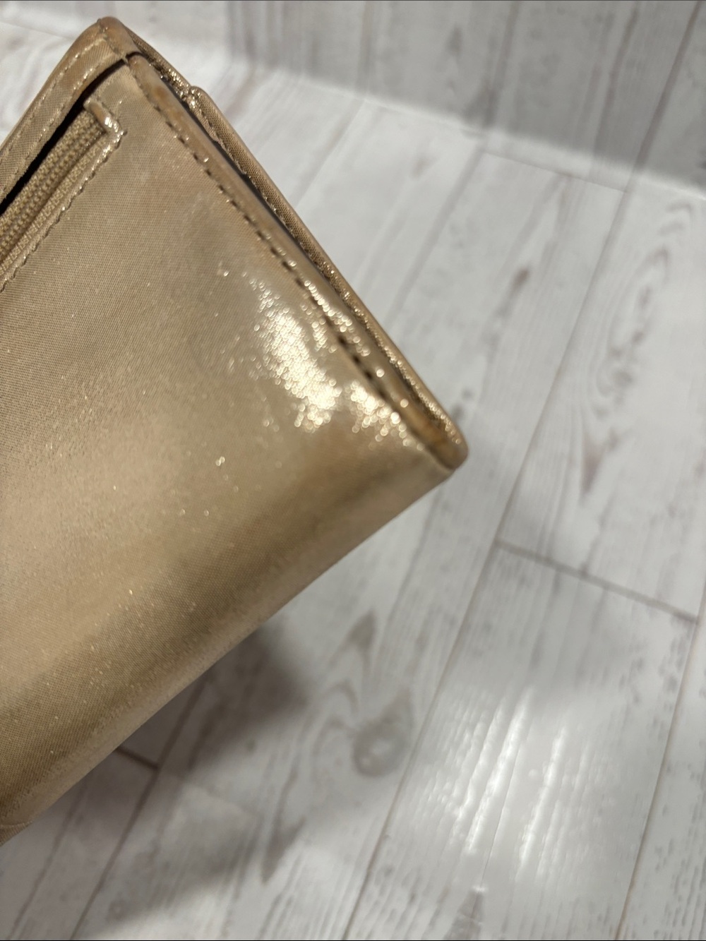 Coach Shimmering Champagne Buckle Soho Wallet Clutch - Picture 15 of 15